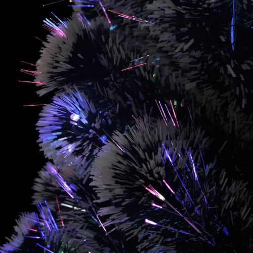 Christmas Tree with LEDs Green and White Fibre Optic – 210×105 cm