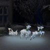 Reindeer & Sleigh Christmas Decoration 60 LEDs Outdoor – Silver, 4
