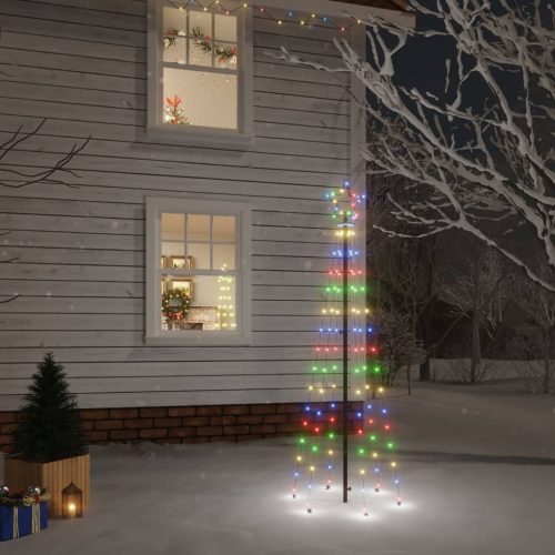 Christmas Tree with Spike LEDs – 180×70 cm, MULTICOLOUR