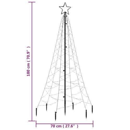 Christmas Tree with Spike 200 LEDs 180 cm – Blue