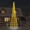 Christmas Tree on Flagpole Warm White LEDs – 800×230 cm, Straight shaped LED lights