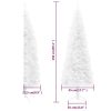 Slim Artificial Half Christmas Tree with Stand – 150×45 cm, White