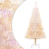 Artificial Christmas Tree with Iridescent Tips PVC – 150×80 cm, White