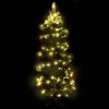 Swirl Christmas Tree with Pot and LEDs PVC – 150×80 cm, Green