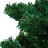 Swirl Christmas Tree with Pot and LEDs PVC – 150×80 cm, Green