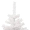 Swirl Christmas Tree with Pot and LEDs PVC – 150×80 cm, White