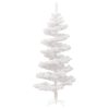 Swirl Christmas Tree with Pot and LEDs PVC – 150×80 cm, White