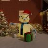 Christmas Inflatable Teddy Bear LED – 240 cm, Model 1