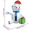 Christmas Inflatable Teddy Bear LED – 240 cm, Model 1