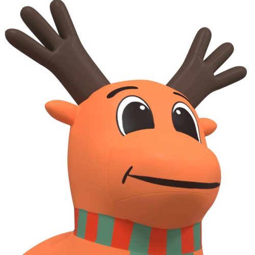 Christmas Inflatable Teddy Bear LED – 400 cm, Model 4