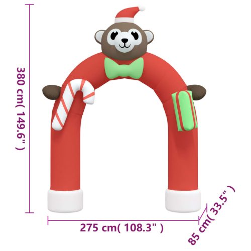 Christmas Inflatable Santa & Snowman Arch Gate LED – Model 4