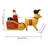 Christmas Inflatable Teddy Bear LED – 130 cm, Model 6