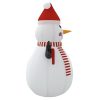 Inflatable Snowman with LEDs – 360 cm