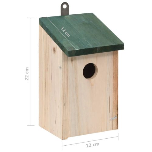 Bird House Nesting Box Wood 4 pcs