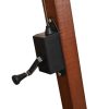 Hanging Parasol 300×300 cm Wooden Pole Green