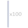 100 pcs Fence Strip Clips PVC – Transparent