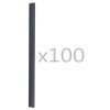 100 pcs Fence Strip Clips PVC – Anthracite