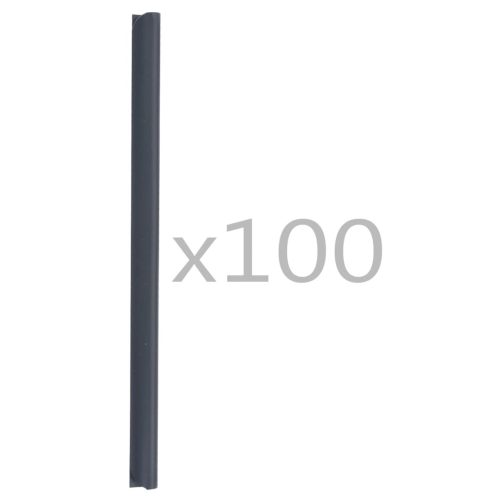 100 pcs Fence Strip Clips PVC – Anthracite