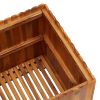 Garden Raised Bed Solid Acacia Wood – 50x50x50 cm