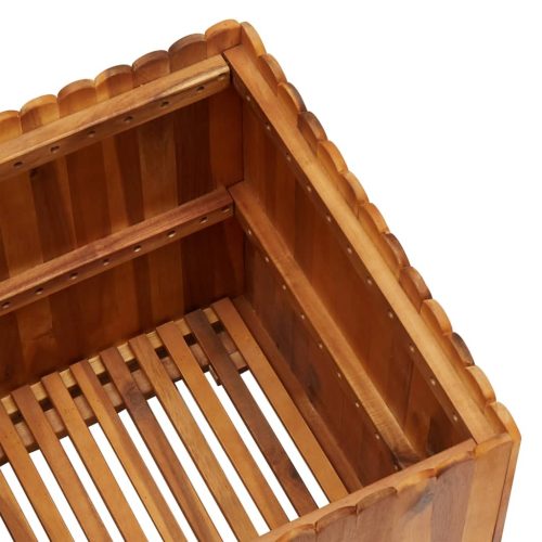 Garden Raised Bed Solid Acacia Wood – 50x50x50 cm