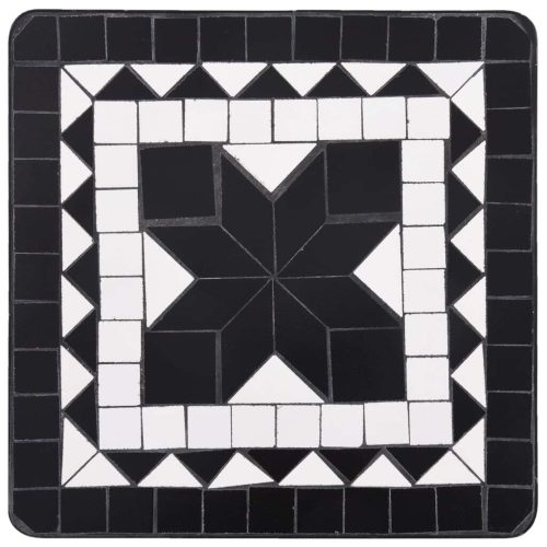 Mosaic Side Table Ceramic – Black