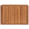 Raised Bed Solid Teak Wood – 100x50x70 cm