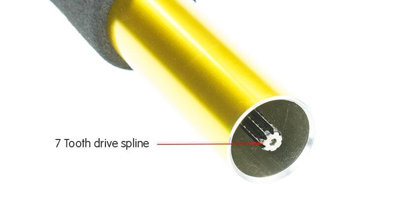 3-Pack 7 tooth drive spline/shaft Trimmer Extensions