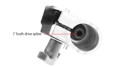 3-Pack 7 tooth drive spline/shaft Trimmer Extensions