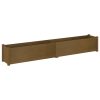 Garden Planter 200x31x31 cm Solid Pinewood – Honey Brown, 1