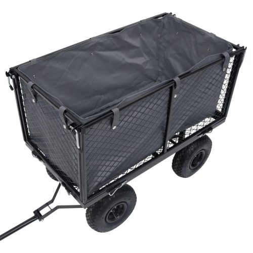 Garden Cart Liner Fabric – 81x41x40 cm, Dark Grey