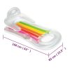 Inflatable Pool Lounger 160×85 cm Vinyl