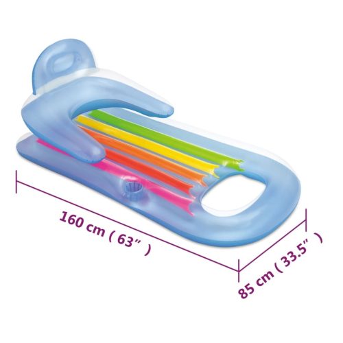 Inflatable Pool Lounger 160×85 cm Vinyl