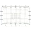 Football Goal with Net White&Black 184x61x123 cm Steel&PE