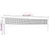 Volleyball Net Yellow and Black 823×244 cm PE Fabric