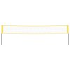 Badminton Net Yellow and Black 600×155 cm PE Fabric