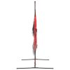 Portable Baseball Net Black and Red 183x105x183 cm Polyester