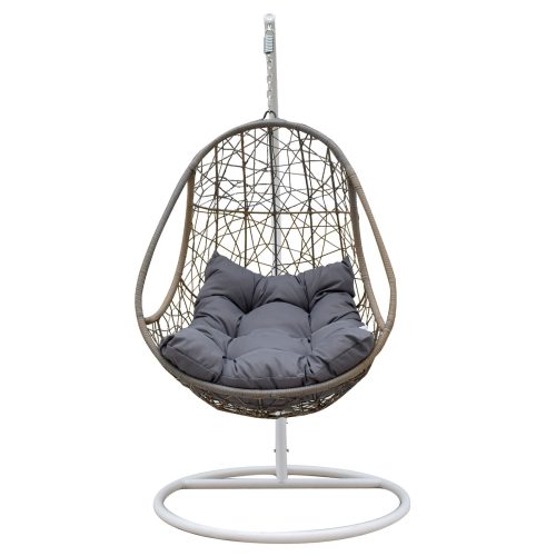 Arcadia Furniture Rocking Egg Chair – Oatmeal and Grey
