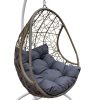 Arcadia Furniture Rocking Egg Chair – Oatmeal and Grey