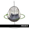 Arcadia Furniture Rocking Egg Chair – Oatmeal and Grey