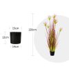 Purple-Red Artificial Indoor Potted Papyrus Plant Tree Fake Simulation Decorative
