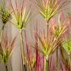 Purple-Red Artificial Indoor Potted Papyrus Plant Tree Fake Simulation Decorative