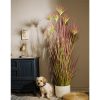 Purple-Red Artificial Indoor Potted Papyrus Plant Tree Fake Simulation Decorative