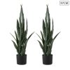 Artificial Indoor Snake Sansevieria Plant Fake Decoration Tree Flower Pot