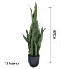 Artificial Indoor Snake Sansevieria Plant Fake Decoration Tree Flower Pot