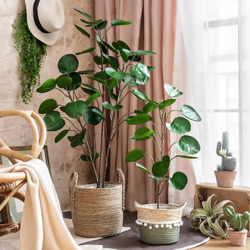 Green Artificial Indoor Pocket Money Tree Fake Plant Simulation Decorative