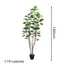 Green Artificial Indoor Pocket Money Tree Fake Plant Simulation Decorative