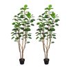 Green Artificial Indoor Pocket Money Tree Fake Plant Simulation Decorative