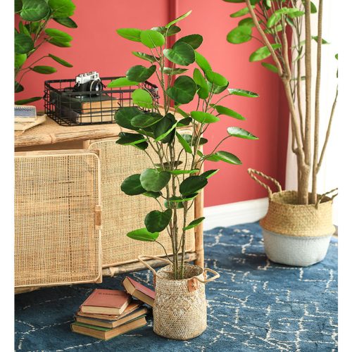 Green Artificial Indoor Pocket Money Tree Fake Plant Simulation Decorative
