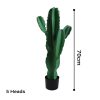 70cm Green Artificial Indoor Cactus Tree Fake Plant Simulation Decorative 5 Heads – 2