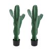 70cm Green Artificial Indoor Cactus Tree Fake Plant Simulation Decorative 5 Heads – 2